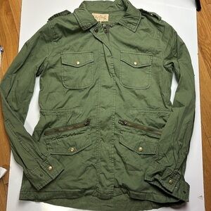 Velvet by Graham & Spencer Olive Green Military Utility Jacket